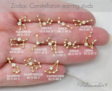 leo constellation earring